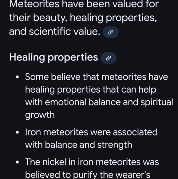 New Meteorite Campo del Ciclo Sterling Silver Ring size 7.5 - Picture 10 of 10